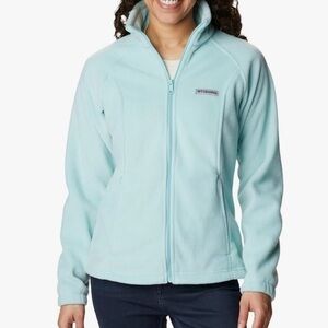 NWT Columbia Fleece Jacket Benton Springs Size XXL 2X Full Zip Green Blue New
